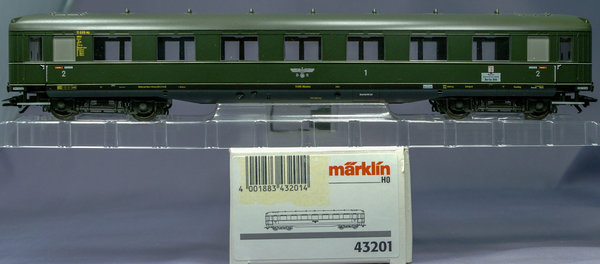 Märklin 43201 H0 Schnellzugwagen AB4ü, 1. und 2. Klasse der DRG. Epoche II.