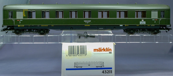 Märklin 43211 H0 Schnellzugwagen BC4ü, 2. und 3. Klasse der DRG. Epoche II.