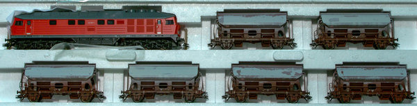 Märklin 26551 H0 Güterzug „Kalktransport“ mit Diesellok BR 232 und sechs Wagen Tds 930 der DB-AG