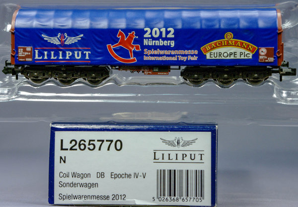 Liliput L265770 N Sondermodell Spielwarenmesse Nürnberg 2012. Schwerlastwagen BR Sahimms