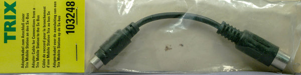 Trix 103248 Adapterkabel. Kabel zum Anschluss einer Trix Systems Mobile Station an den Sx-Bus
