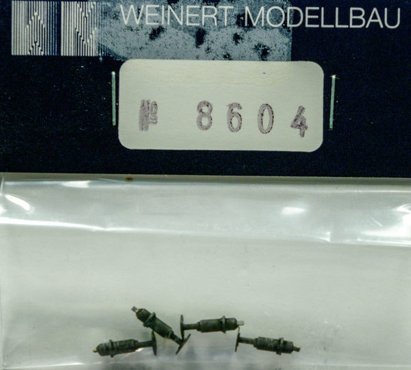Weinert Modellbau 8604 H0 Stangenpuffer gefedert, für Länderbahnloks, runder Flansch brüniert.